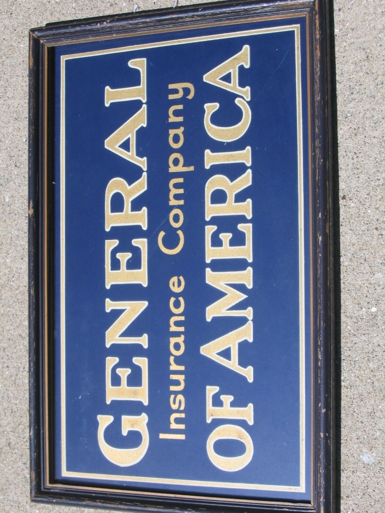 General Insurance Company of America. 23 1/2 x 15