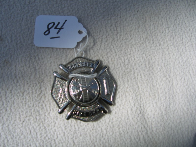 Rockford Fire Department Badge. 2 inches. Very G