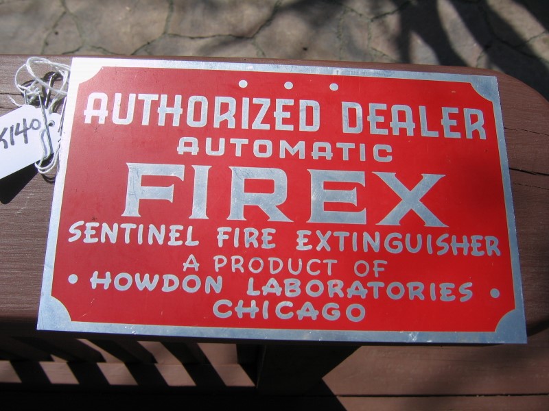 Firex Small Sign. Authorized Dealer. FIREX Sentin