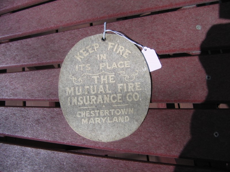 Mutual Fire Insurance Co Advertising Piece. Oven