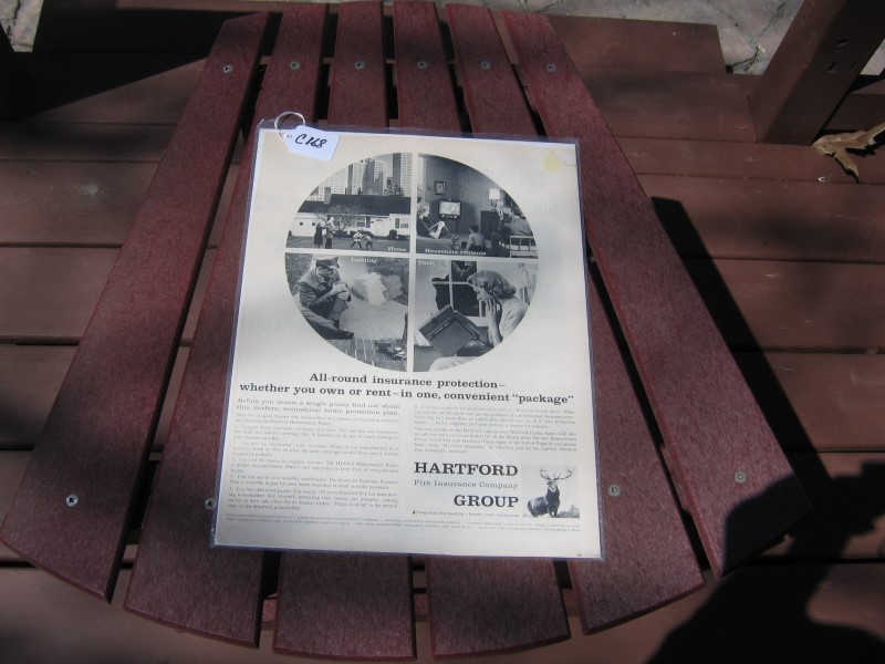 Paper Advertising from Hartford Fire Insurance fro