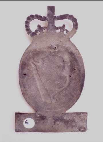 Hibernian Fire Ins. Co. Lead. Back Side of Mark.