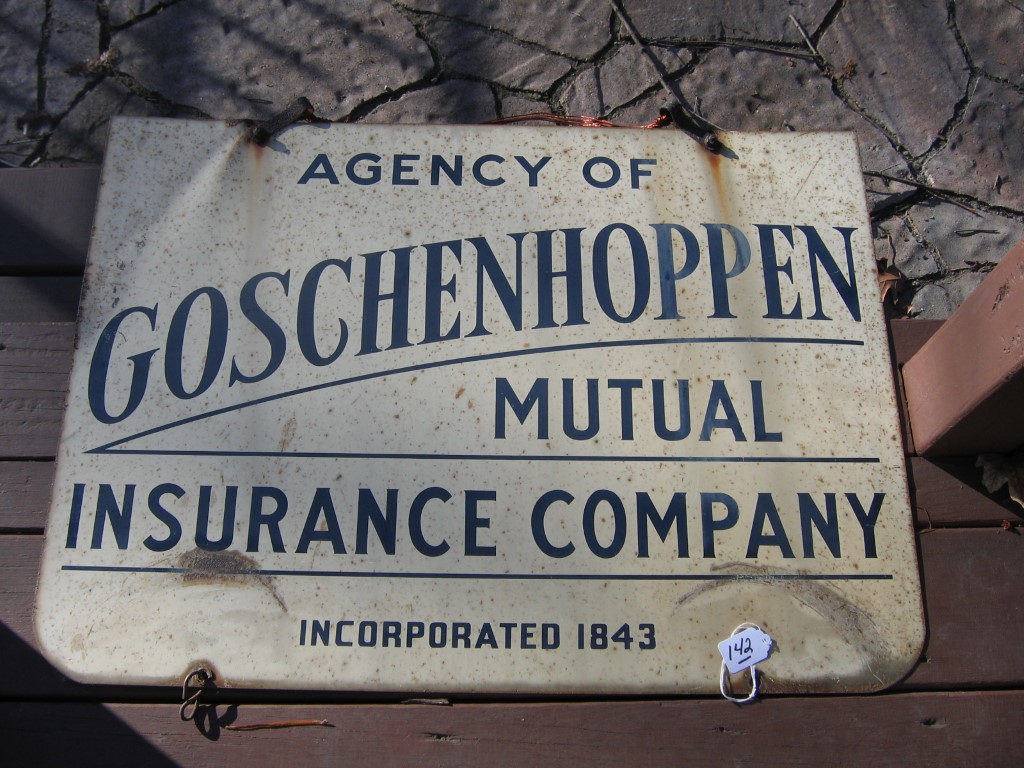 Goschenhoppen Mutual Insurance Company. Large Two