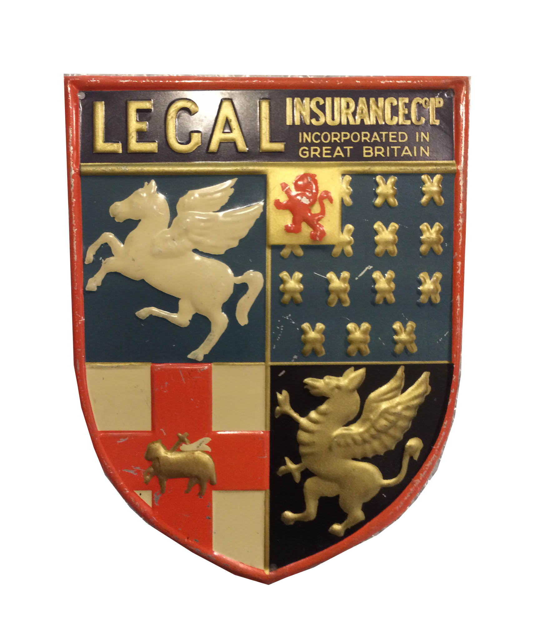 Legal Insurance Company. London, England. Tin.