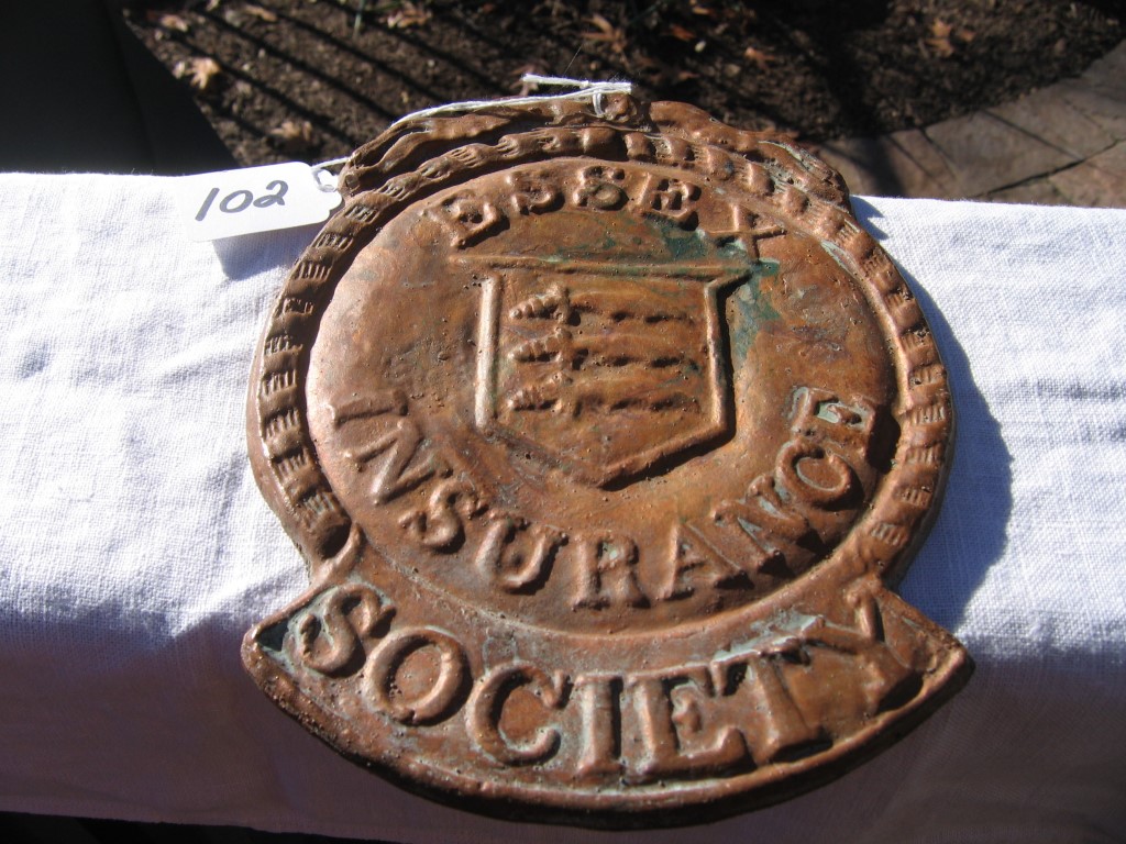 Reproduction Fire Mark of Essex and Suffolk Equita