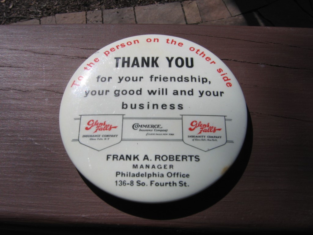 Glen Falls Insurance Co. Advertising Paperweight/M