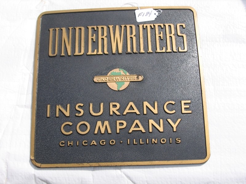 Underwriters Ins. Co Plaque