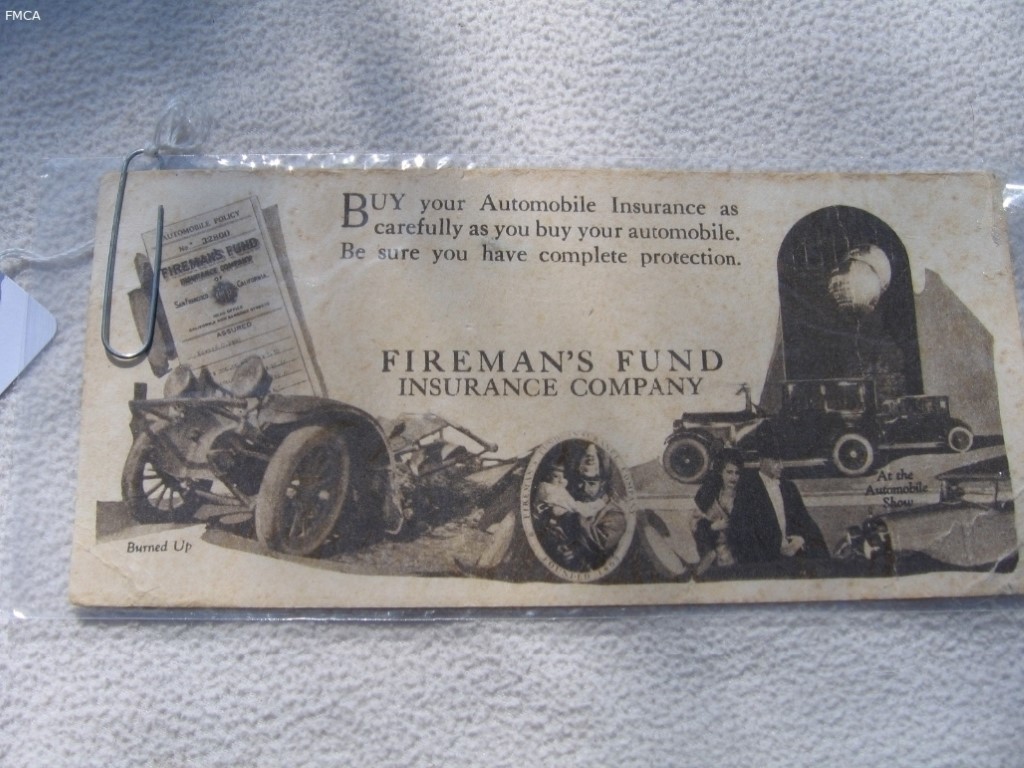 Fireman's Fund Ins. Blotter