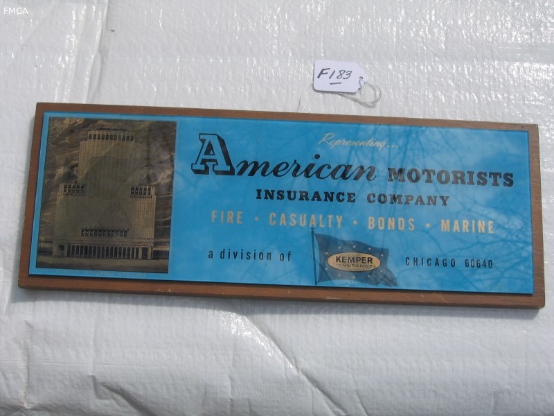 American Motorists Plaque