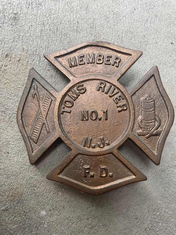 #013 Toms River #1 N.J. FD member. Painted gold.