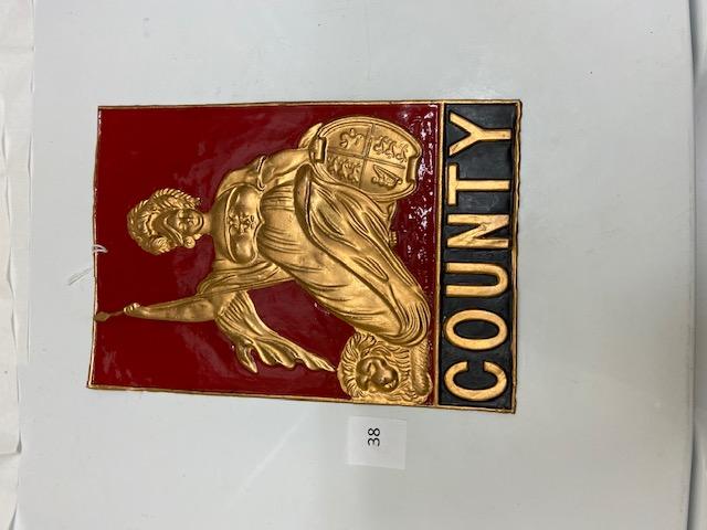 138 Firemark, Foreign County Fire London, BU764. Copper. Repainted.