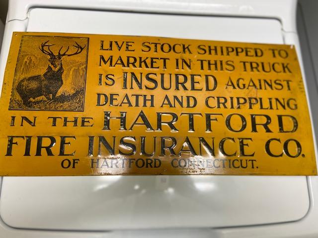 Hartford Livestock Sign