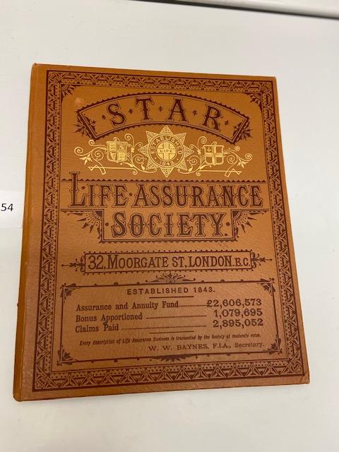 Star Life Assurance (London) 1889 Calendar