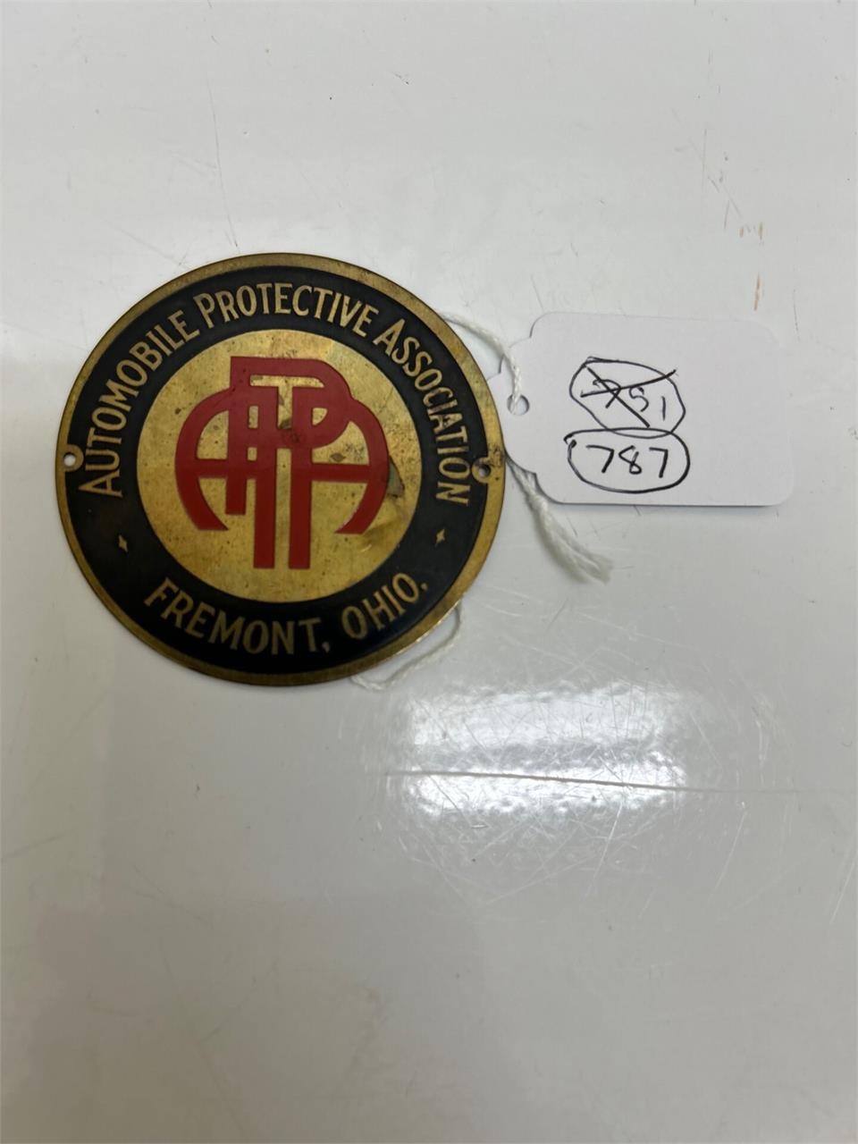 Automobile Protective Association Auto Tag