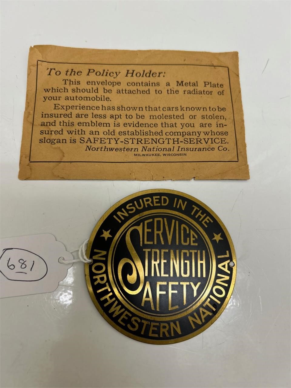 Northwest National Auto Tag