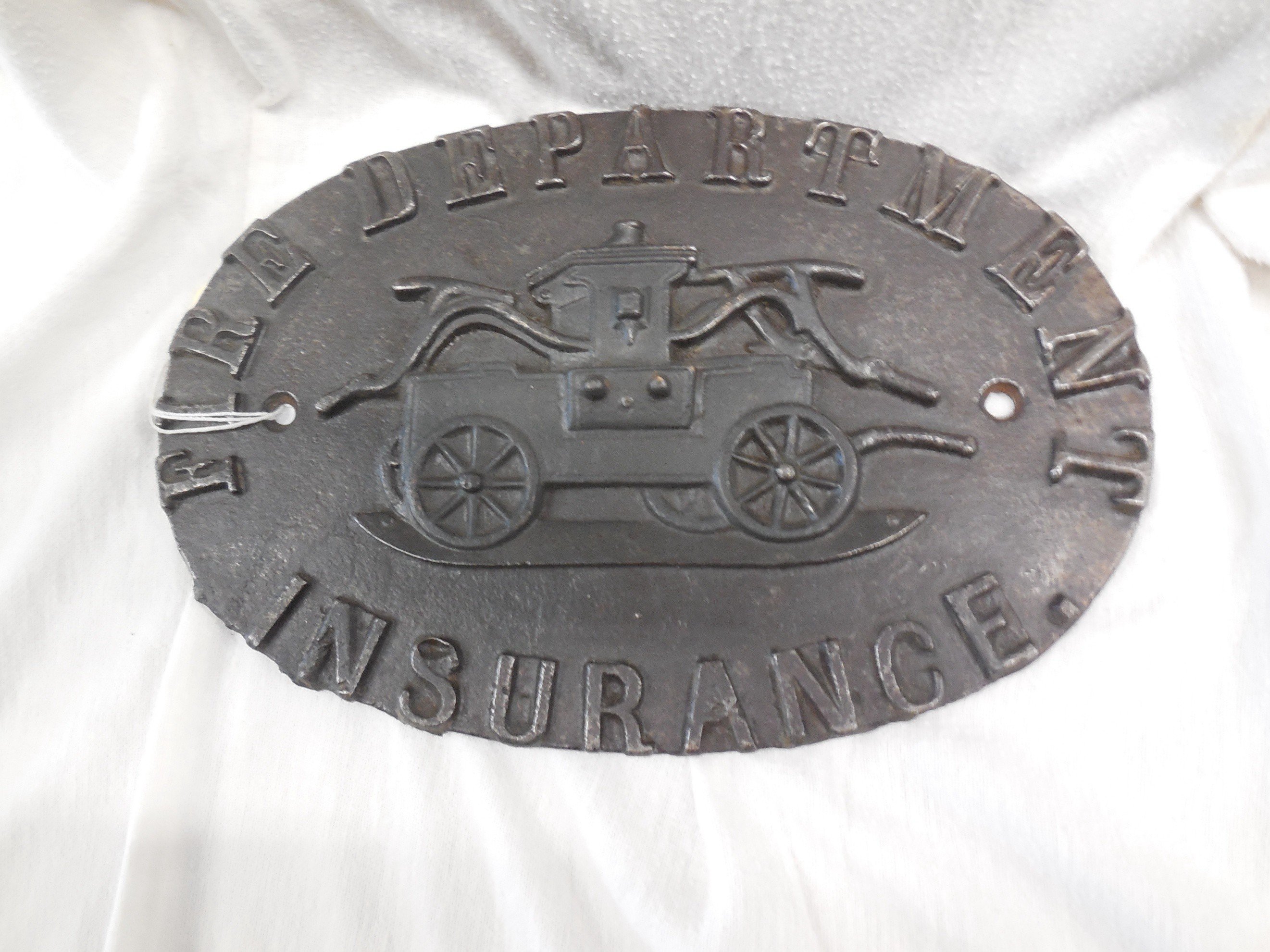 Fire Department Insurance Company, Cincinnati, B138, cast iron, issued 1859, very rare