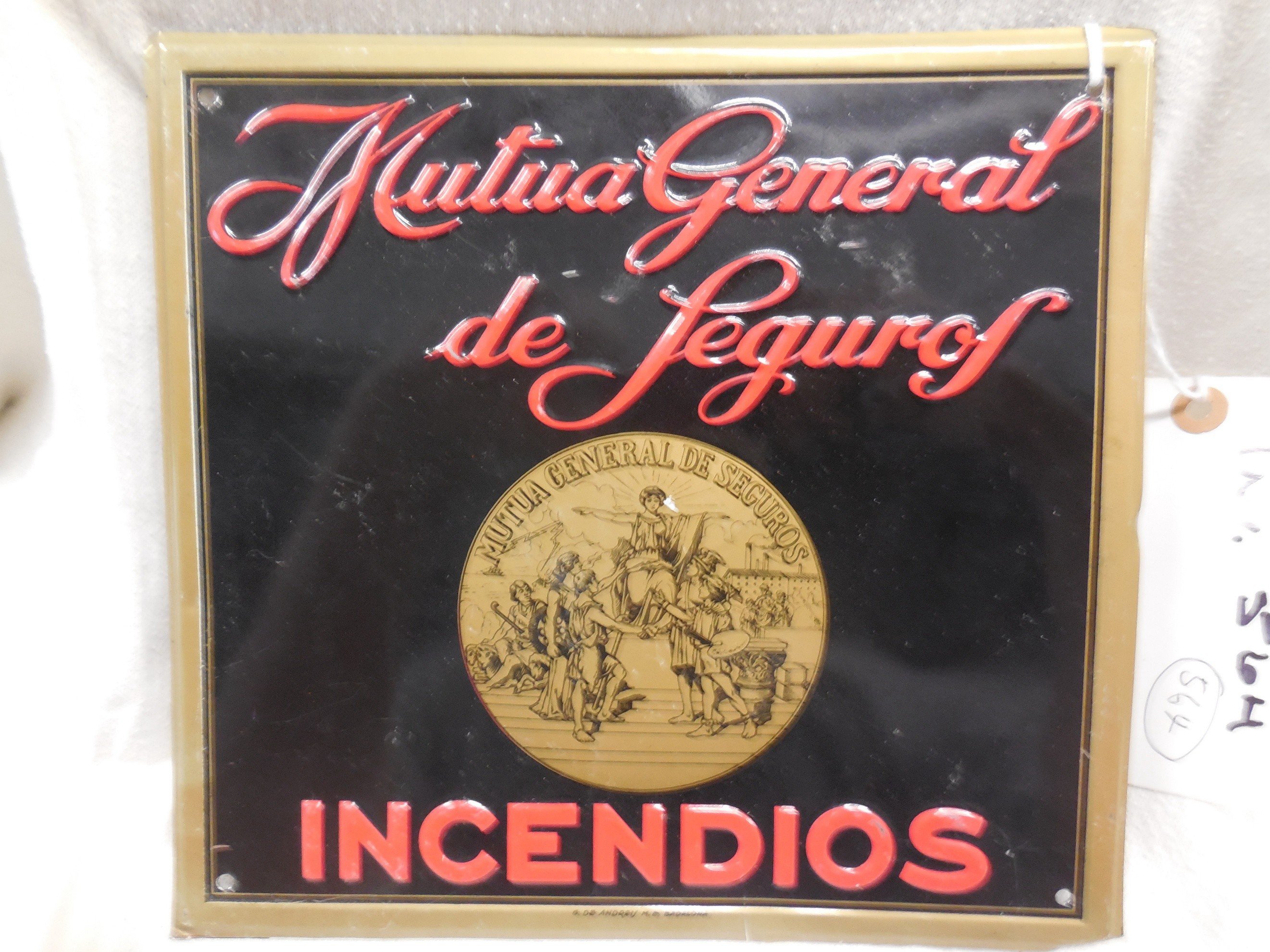 Mutua General de Seguros, B1677, tin
