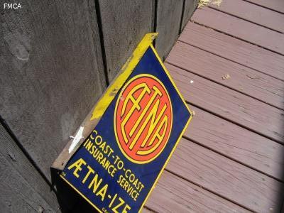 #112-Aetna Double Sided Sign