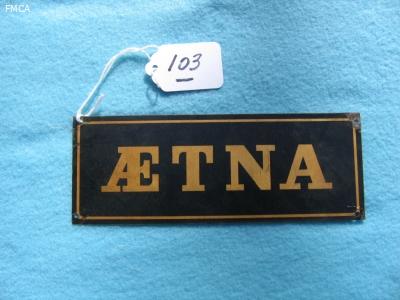#103-Aetna Ins. Fire Mark