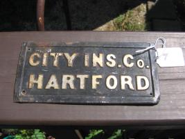 "City Ins. Co. Hartford",tin, 3 3/8 x 7 1/8
