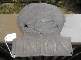 Norwich Union Fire. Norwich, England. Heavy Tin.