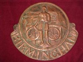 Birmingham Fire Office. England. Copper 11 1/4" x