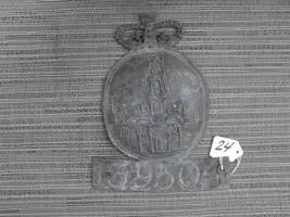 Royal Exchange Assurance. Lead. 9 1/4"x7". Poli