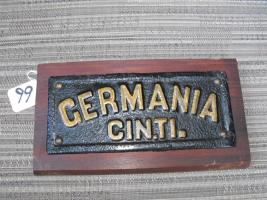 Germania Cin.Ti. Tin. Rectangular. Repainted lon