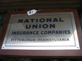 Sign. National Union Insurance Companies. Wood w