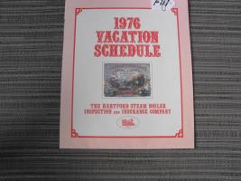 Hartford Steam Boiler 1976 Vacation Schedule. 8 3