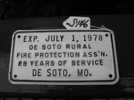 De Soto Rural Fire Protection. De Soto, Mo. Exp.