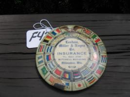 Paperweight. Leedom, Miller & Noyes Co. INSURANCE