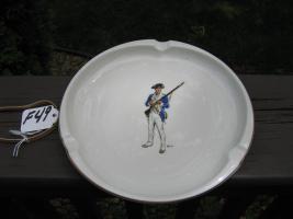 Ash Tray. Continental Insurance Soldier depicted.