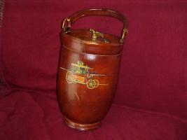 Ice Bucket. 13" tall. Diameter: 5 1/2" on bottom,