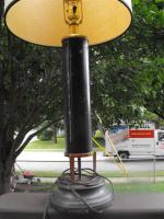 Rain Gauge that measures rain - made into a lamp.