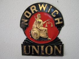 Norwich Union Ins Co, Copper, England,Gold letters