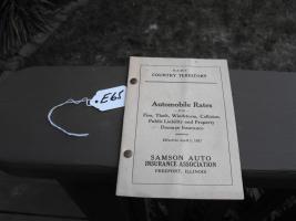 Automobile Rates Pamphlet. Effective April 1, 192