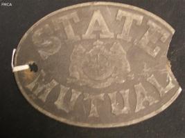 5.75" tall zinc mark for the State Mutual Fire and