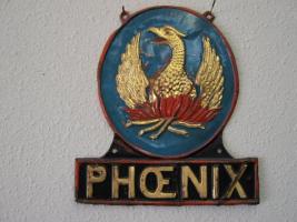 Phoenix of London, Copper - Raised Gold Phoenix on