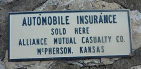 Alliance Mutual 10x4 Heavy Metal Sign