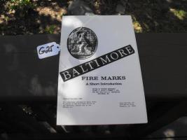 Pamphlet. Baltimore Fire Marks, A Short Introduct