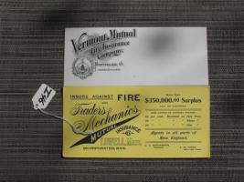 Ink Blotters (2). One is Traders and Mechanics Mu