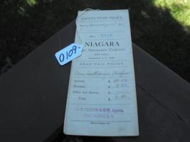 Niagara Fire Insurance Company Policy. Safety Fun