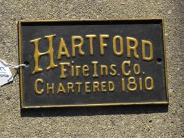 Hartford Reproduction Fire Mark. Heavy Metal. 9