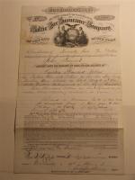 8.5" x 14" Policy written by the Baltic Fire Insur