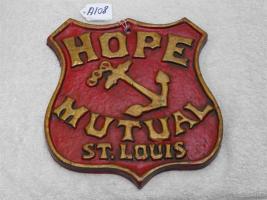 Hope Mutual, St. Louis Reproduction Fire Mark of B