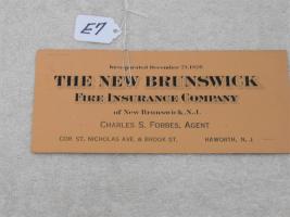 The New Brunswick Fire Insurance Company. Ink Blo