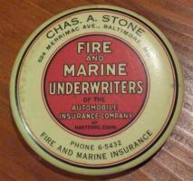 Advertising Mirror. Chas. A. Stone Agency. Baltim