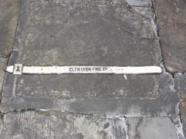 White Leather Fire Belt. Picture number 2.