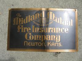 The Midland Mutual Fire Insurance Company Sign. B